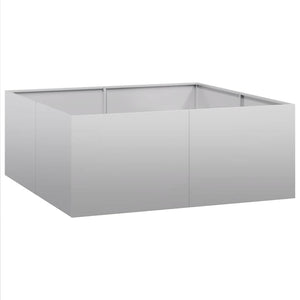 Verzinkter Stahl Pflanzkübel 100x100x40 cm