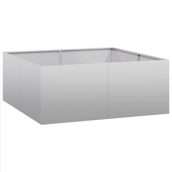 Verzinkter Stahl Pflanzkübel 100x100x40 cm