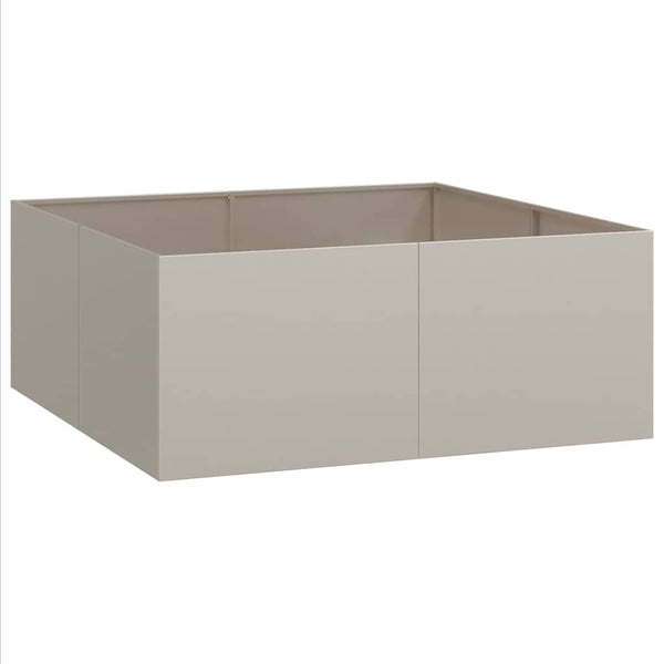 Rostiger Pflanzkübel 100x100x40 cm