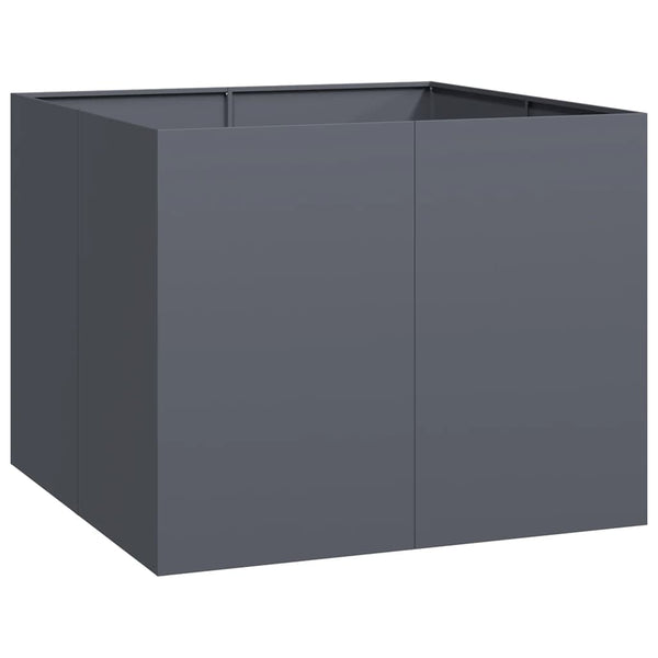 vidaXL Jardinière anthracite 100x100x80 cm Acier