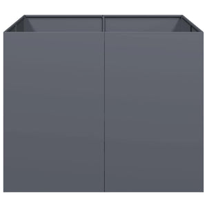 vidaXL Jardinière anthracite 100x100x80 cm Acier