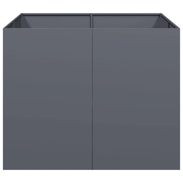 vidaXL Jardinière anthracite 100x100x80 cm Acier