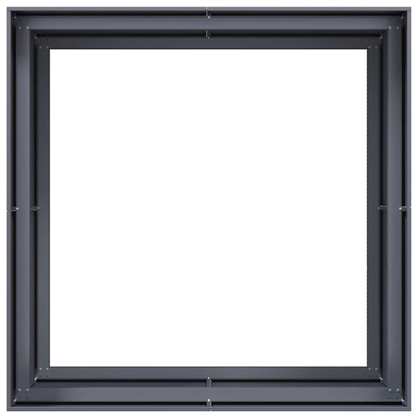 vidaXL Jardinière anthracite 100x100x80 cm Acier