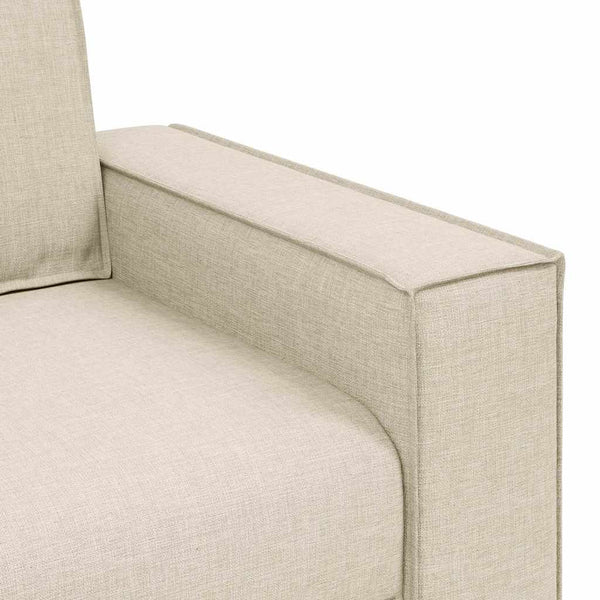 3-teiliges Sofa-Set Beige Leinenmischgewebe