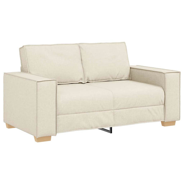 3-teiliges Sofa-Set Beige Leinenmischgewebe