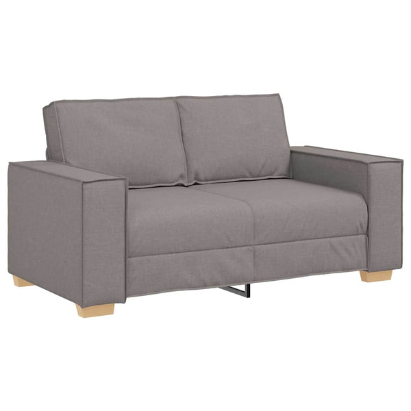 3-teiliges Sofa Taupe Leinenmischgewebe
