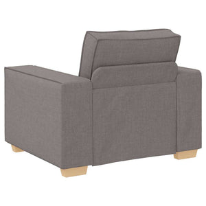 3-teiliges Sofa Taupe Leinenmischgewebe