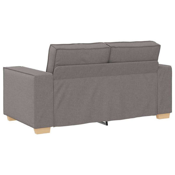 3-teiliges Sofa Taupe Leinenmischgewebe