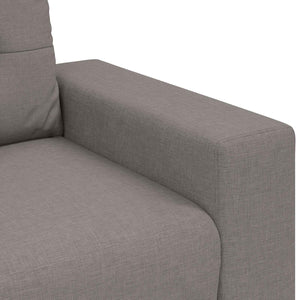 3-teiliges Sofa Taupe Leinenmischung