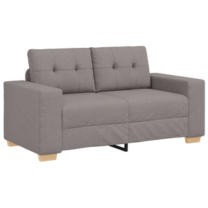 3-teiliges Sofa Taupe Leinenmischung