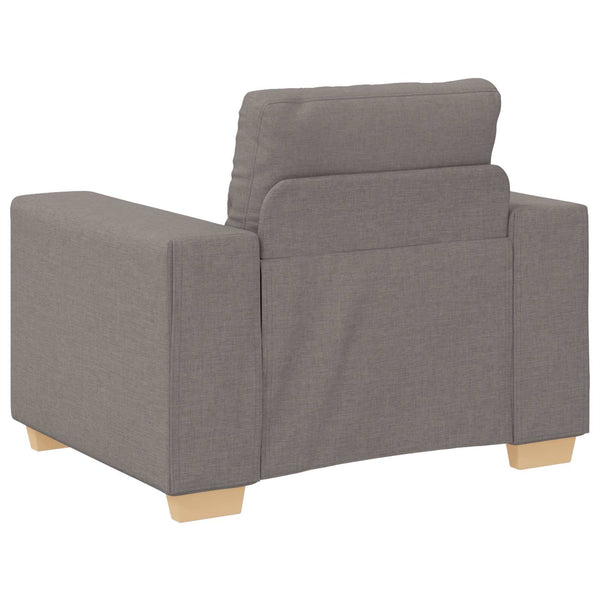 3-teiliges Sofa Taupe Leinenmischung