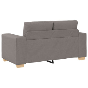3-teiliges Sofa Taupe Leinenmischung