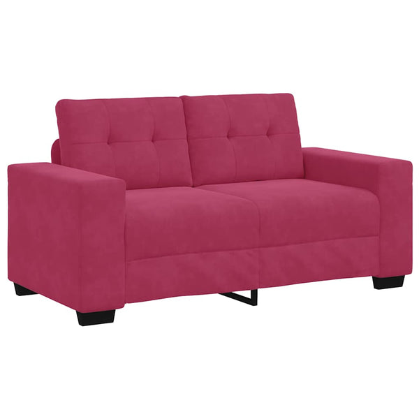 3-teiliges Sofa-Set Wind Rot Samt