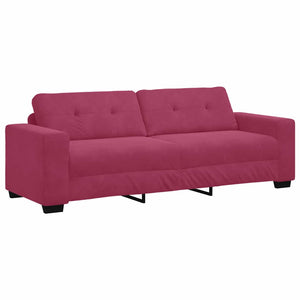 3-teiliges Sofa-Set Wind Rot Samt