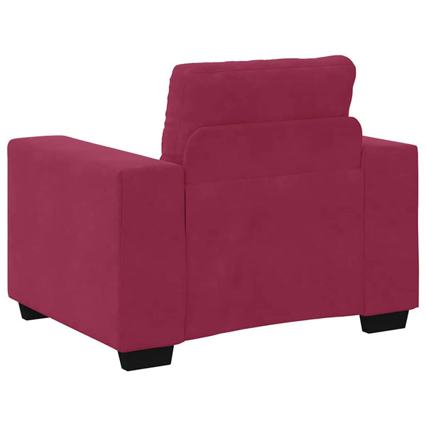 3-teiliges Sofa-Set Wind Rot Samt