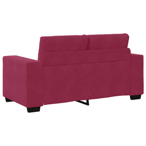 3-teiliges Sofa-Set Wind Rot Samt