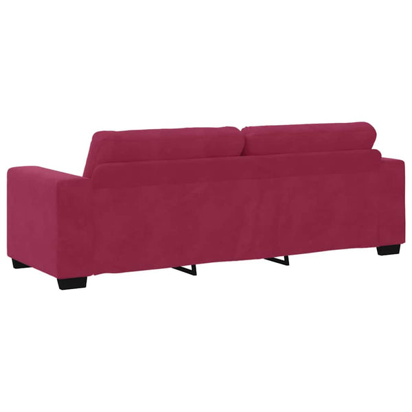 3-teiliges Sofa-Set Wind Rot Samt