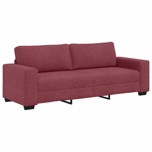 3-teiliges Sofa-Set Weinrot