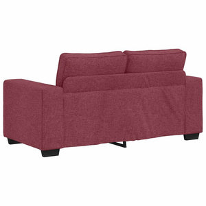3-teiliges Sofa-Set Weinrot