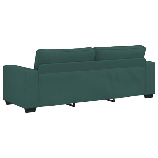 3-teiliges Sofa-Set Dunkelgrün