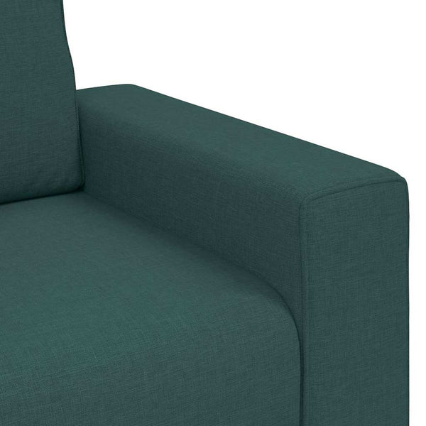 3-teiliges Sofa-Set Dunkelgrün