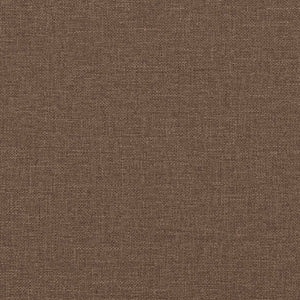 3-teiliges Sofa Braun Leinenmischgewebe