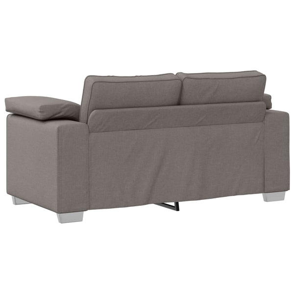 Leinen Sofa Set, 3-teilig, Taupe