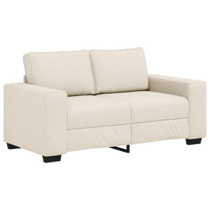 Beige Leinenmischgewebe Sofa, 2-teilig