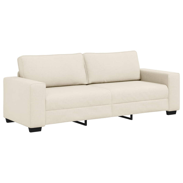 Beige Leinenmischgewebe Sofa, 2-teilig