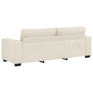 Beige Leinenmischgewebe Sofa, 2-teilig