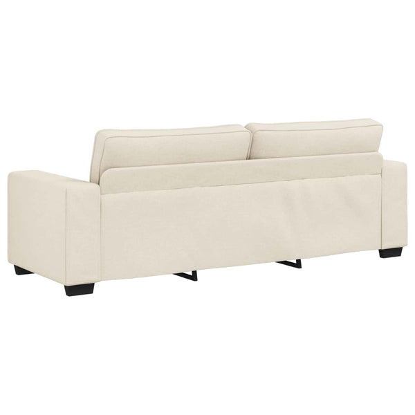 Beige Leinenmischgewebe Sofa, 2-teilig
