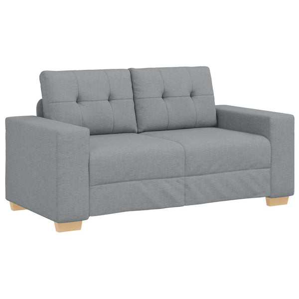 2-teiliges Sofa-Set Hellgrau