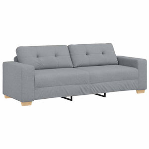 2-teiliges Sofa-Set Hellgrau