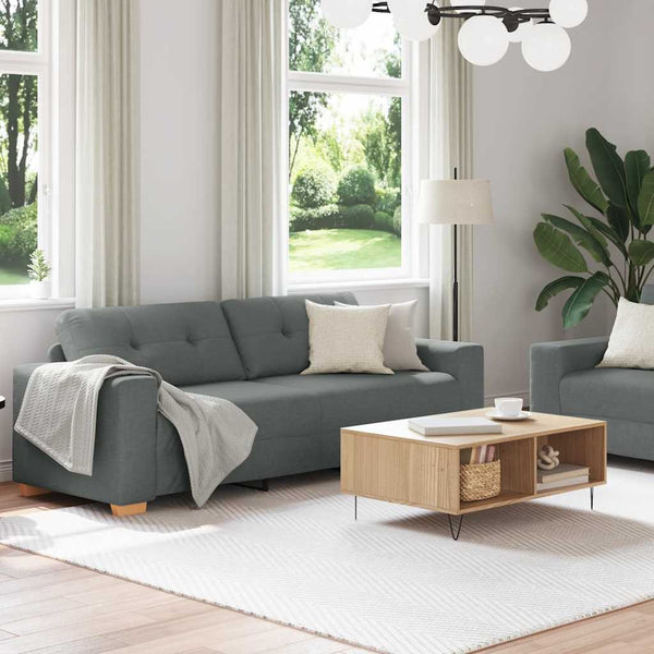 2-teiliges Sofa-Set Dunkelgrau