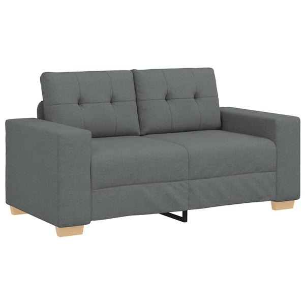 2-teiliges Sofa-Set Dunkelgrau