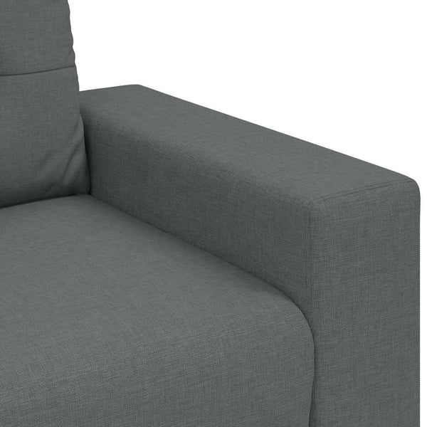 2-teiliges Sofa-Set Dunkelgrau