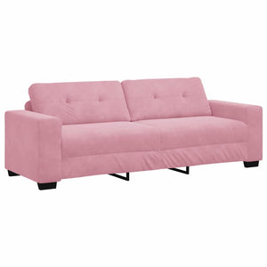 Rosa Samt Sofa Set, 2-teilig