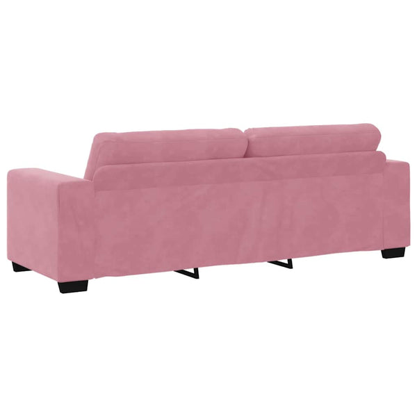 Rosa Samt Sofa Set, 2-teilig