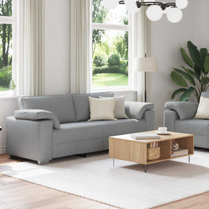 Hellgraues 2-Sitzer Sofa