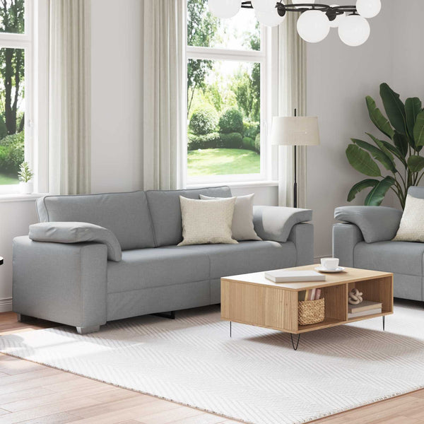 Hellgraues 2-Sitzer Sofa