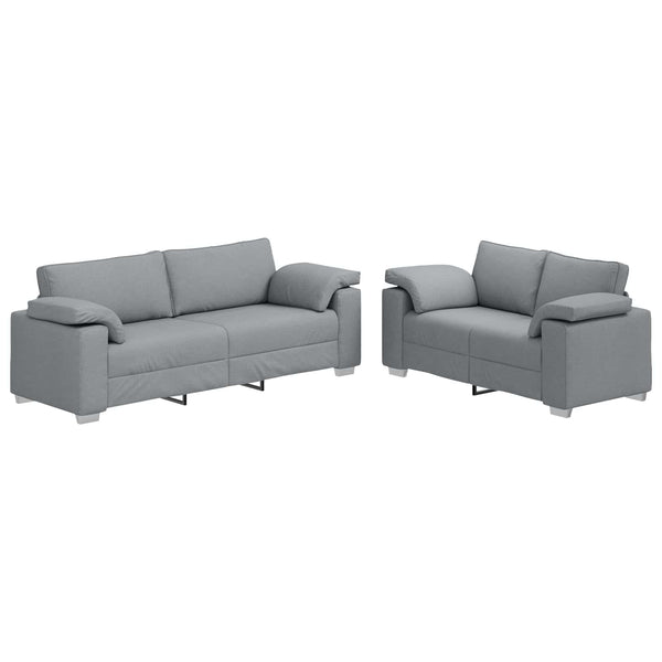 Hellgraues 2-Sitzer Sofa