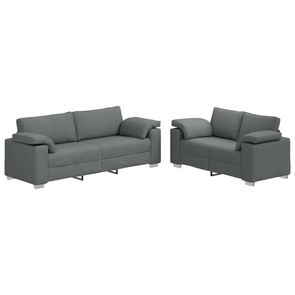 Dunkelgraues 2-Sitzer Sofa