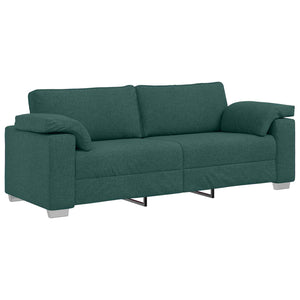 vidaXL Canapé 2 places Vert foncé 219 x 80 x 82 cm Tissu