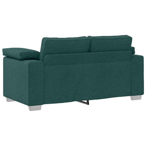 vidaXL Canapé 2 places Vert foncé 219 x 80 x 82 cm Tissu