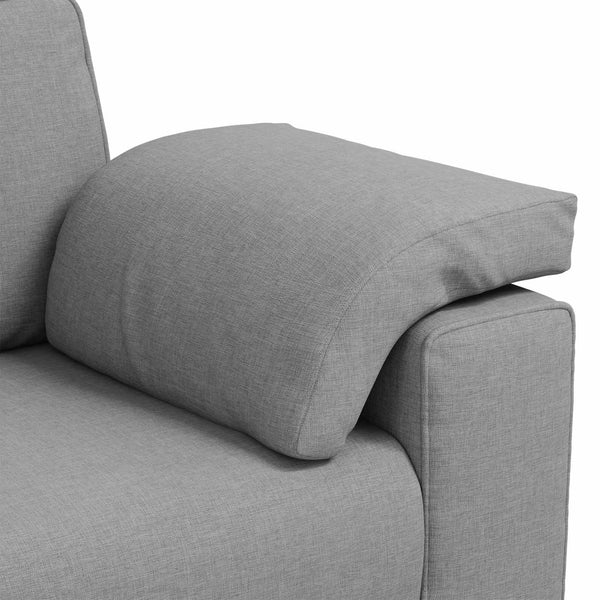 2-Sitzer Sofa Wolkengrau Stoff