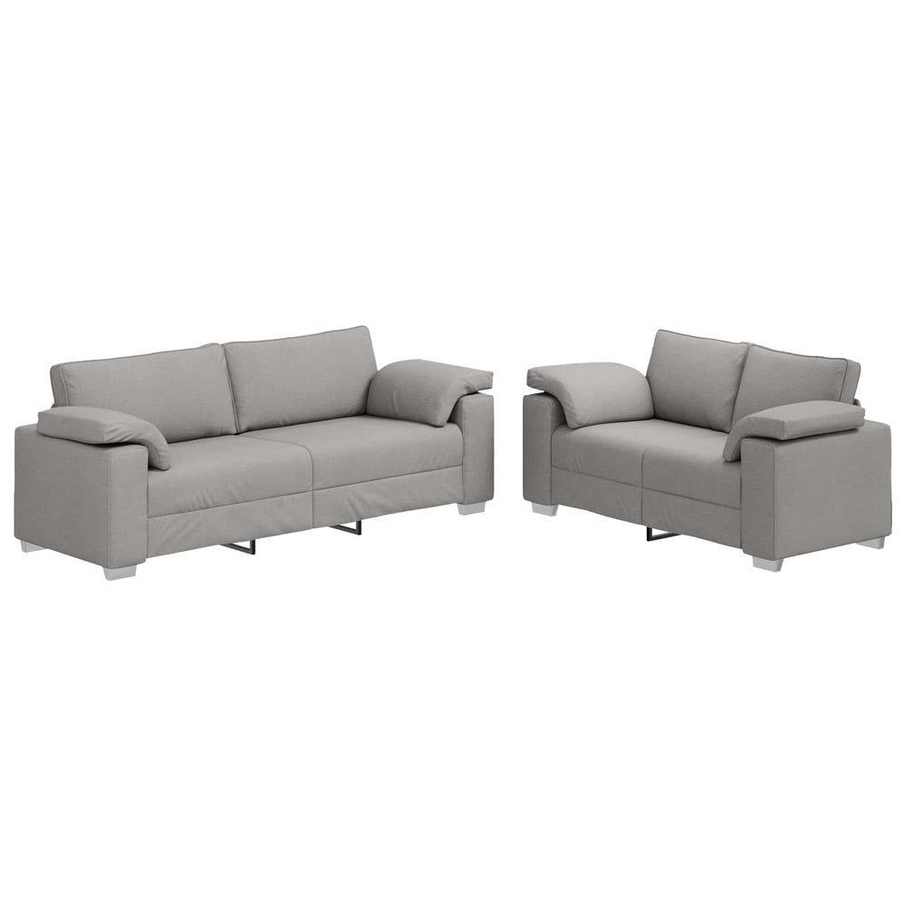 2-Sitzer Sofa Wolkengrau Stoff