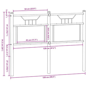 Ersatz-Kopfteil Räuchereiche 120 cm