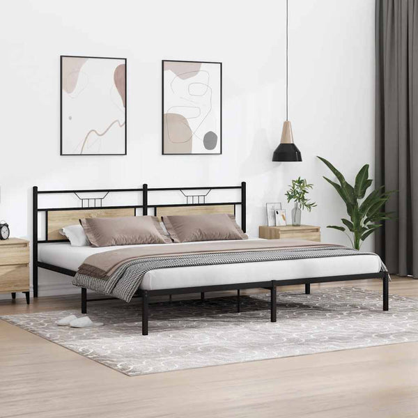 Bettgestell Sonoma Eiche 193x201 cm