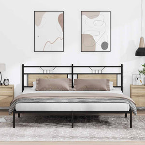 Bettgestell Sonoma Eiche 193x201 cm
