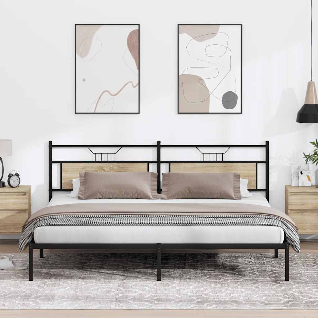 Bettgestell Sonoma Eiche 193x201 cm